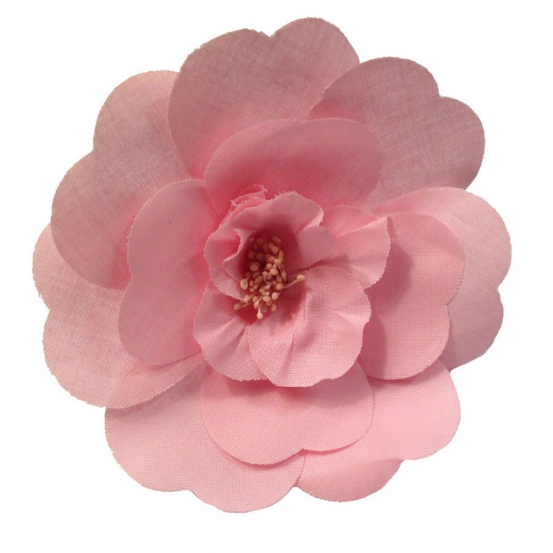 Chanel Vintage Fabric Camellia Brooch