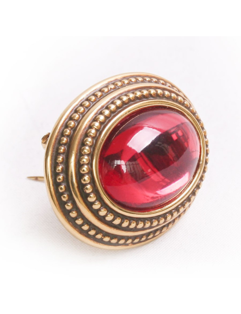 Broche cabochons YVES SAINT LAURENT 