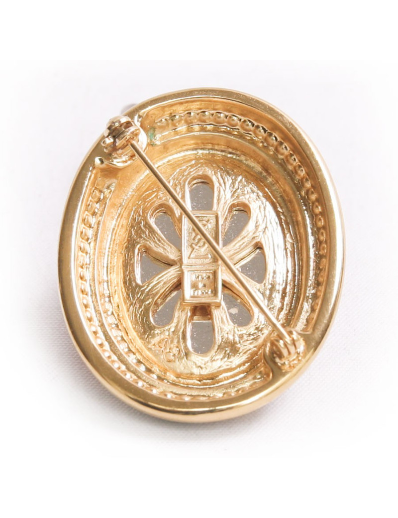 Broche cabochons YVES SAINT LAURENT 
