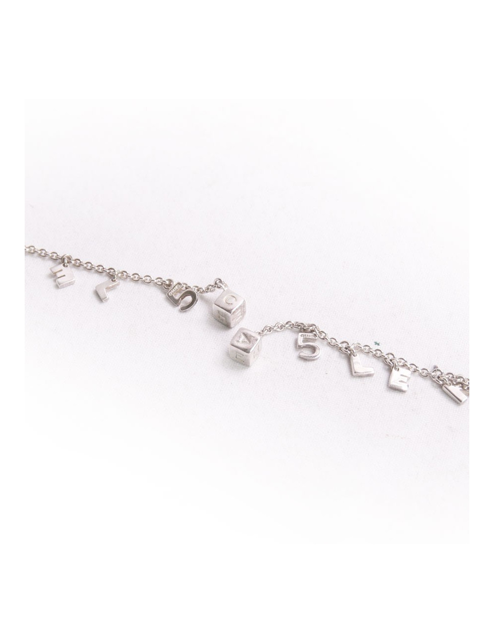 Clous d'oreille pendants CHANEL argent massif