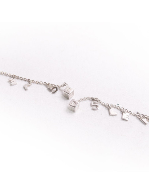 Clous d'oreille pendants CHANEL argent massif