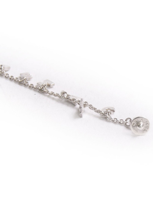 Clous d'oreille pendants CHANEL argent massif