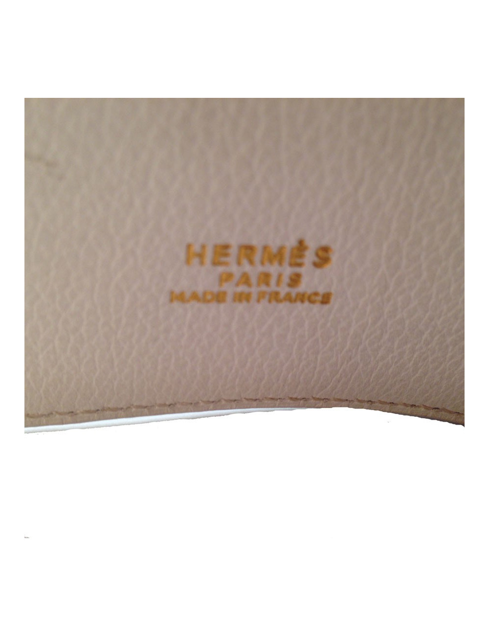 Ceinture "Médor" HERMES T 72 autruche blanche