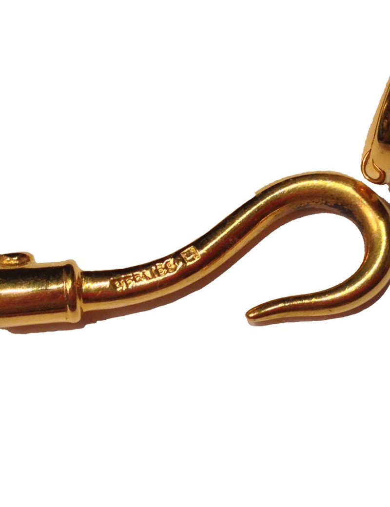 Bracelet Jumbo HERMES à boucle dorée