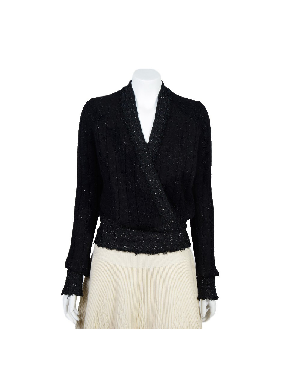 Blouson tricoté  CHANEL t 36 