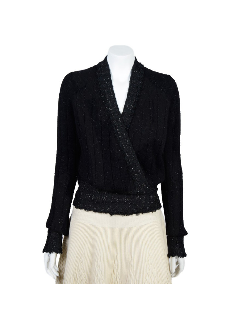 Blouson tricoté  CHANEL t 36 