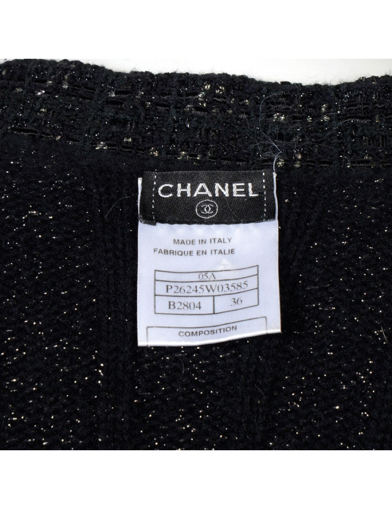 Blouson tricoté  CHANEL t 36 