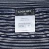 Robe CHANEL T 40 sans manches bleue et blanche
