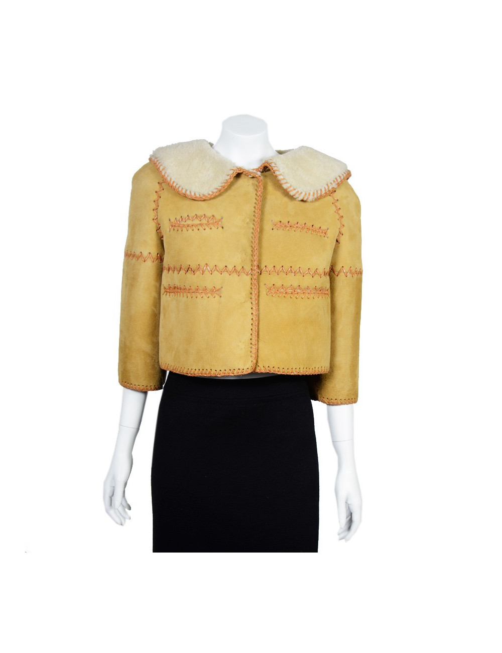 Blouson DSQUARED2  peau retournée 