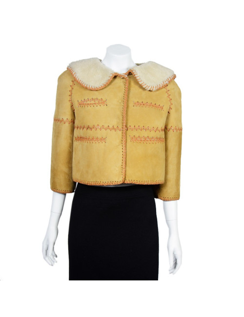 Blouson DSQUARED2  peau retournée 