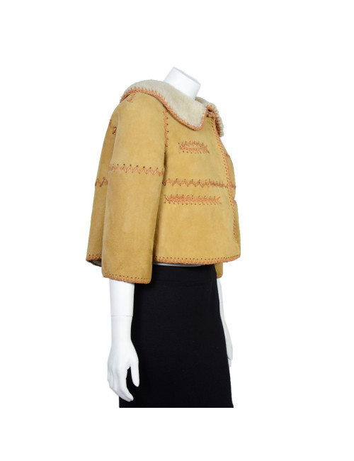 Blouson DSQUARED2  peau retournée 