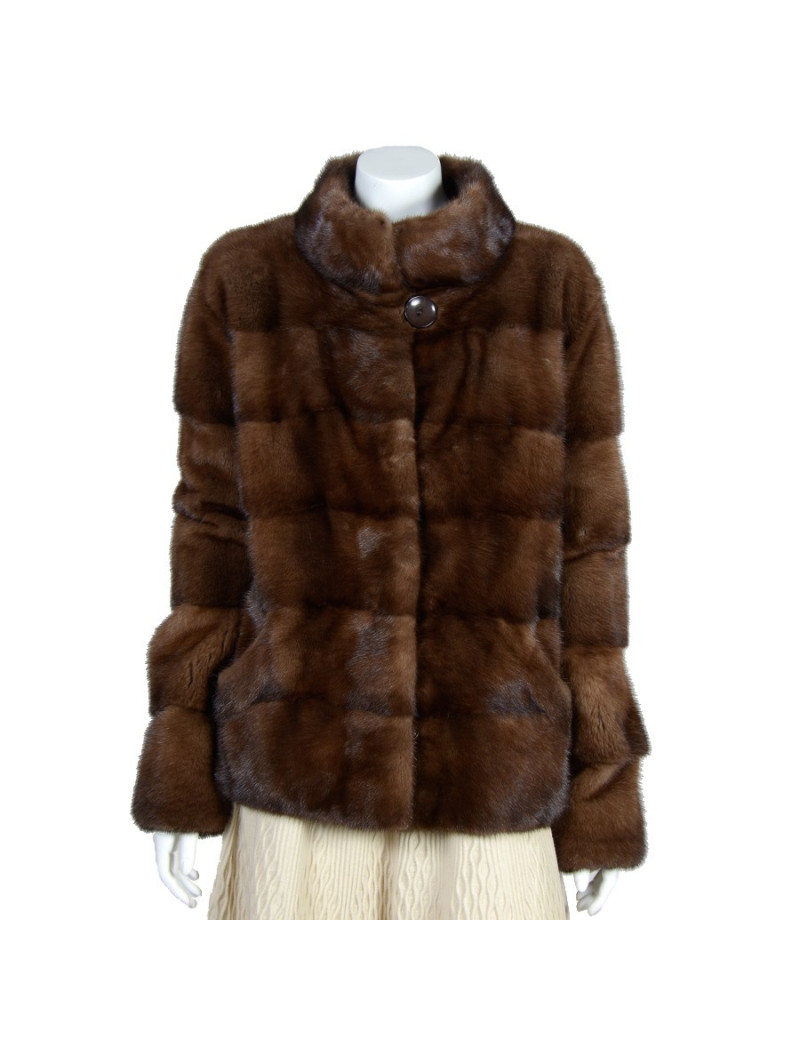 veste courte vison sans marque