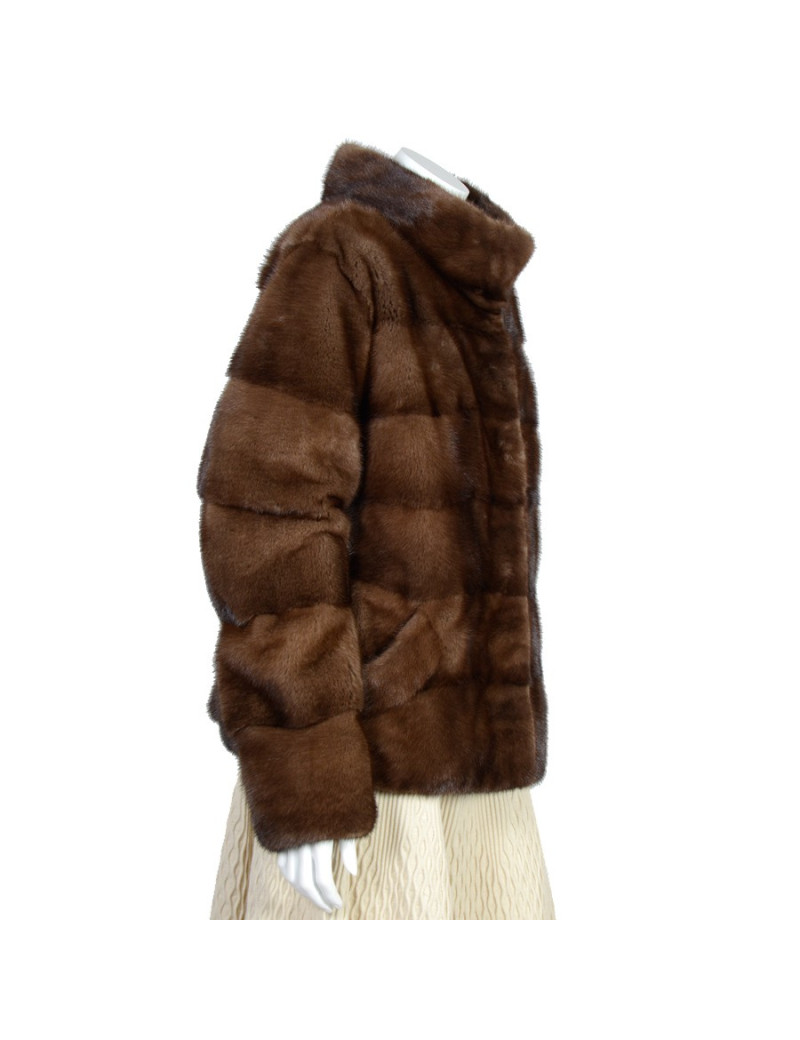 veste courte vison sans marque