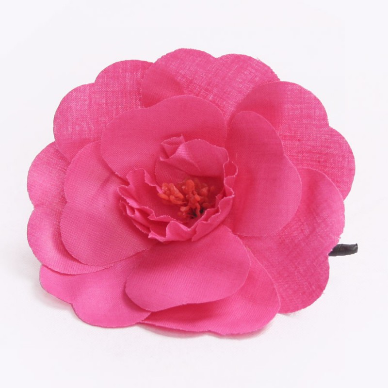 Buy PreOwned CHANEL Camellia Black Tweed Pin Brooch