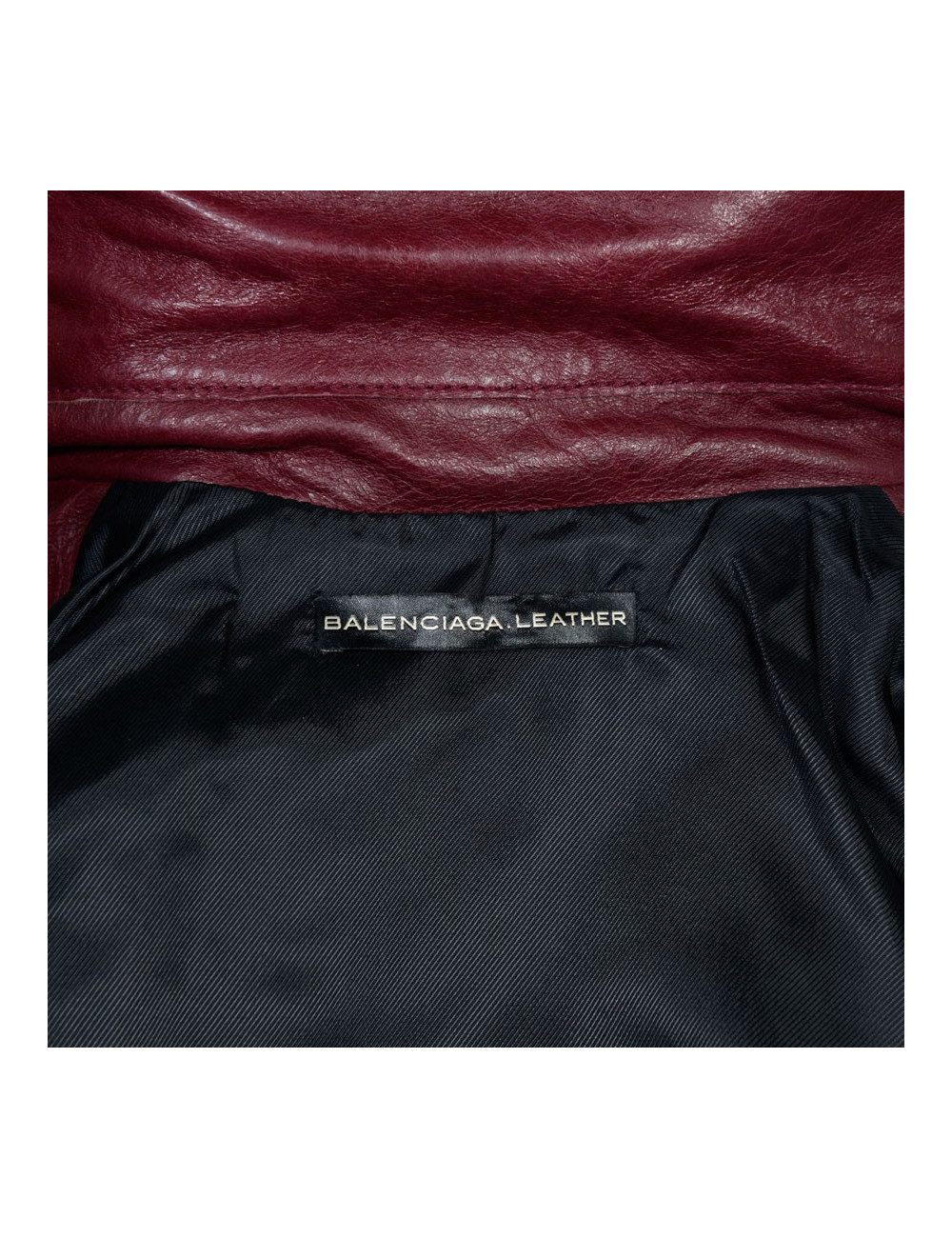 Veste cuir Balenciaga 