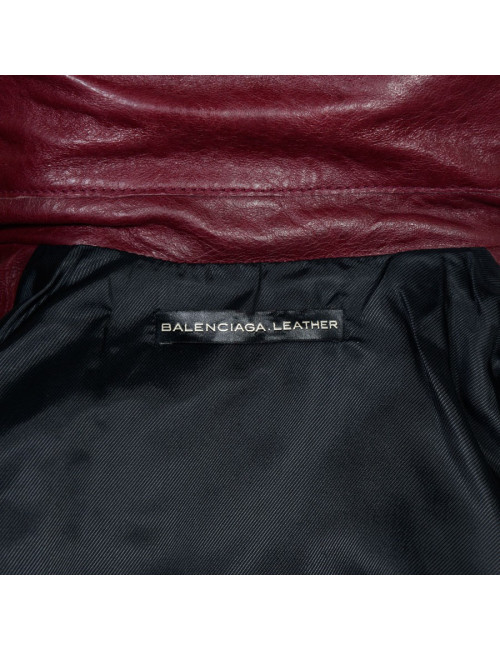 Veste cuir Balenciaga 