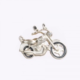 CHANEL motorcycle pins pale gold