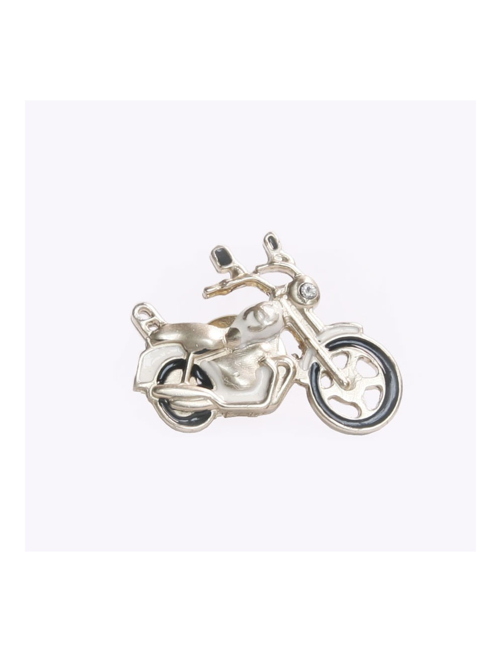 Pin' s CHANEL moto or pâle