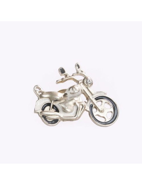 Pin' s CHANEL moto or pâle