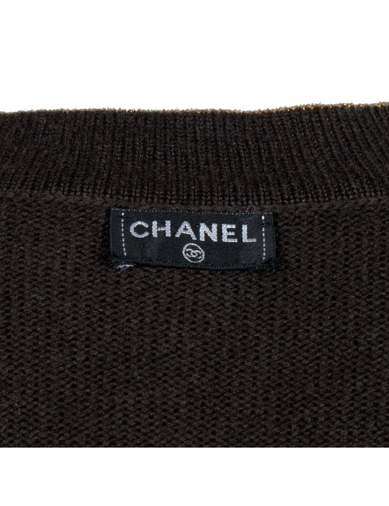 Long gilet CHANEL vintage t 36