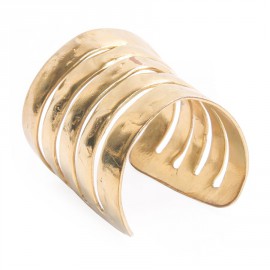 THE tribe RIGAUX hammered gold metal cuff