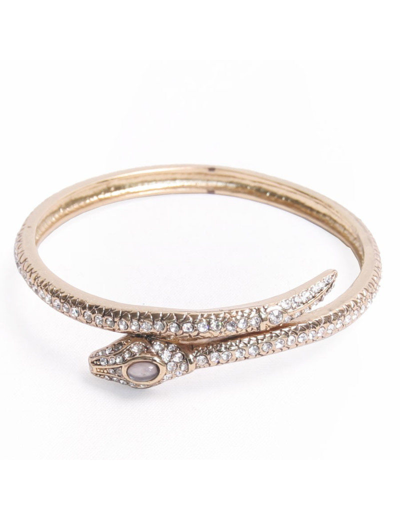 Bracelet serpent avec brillants sans marque