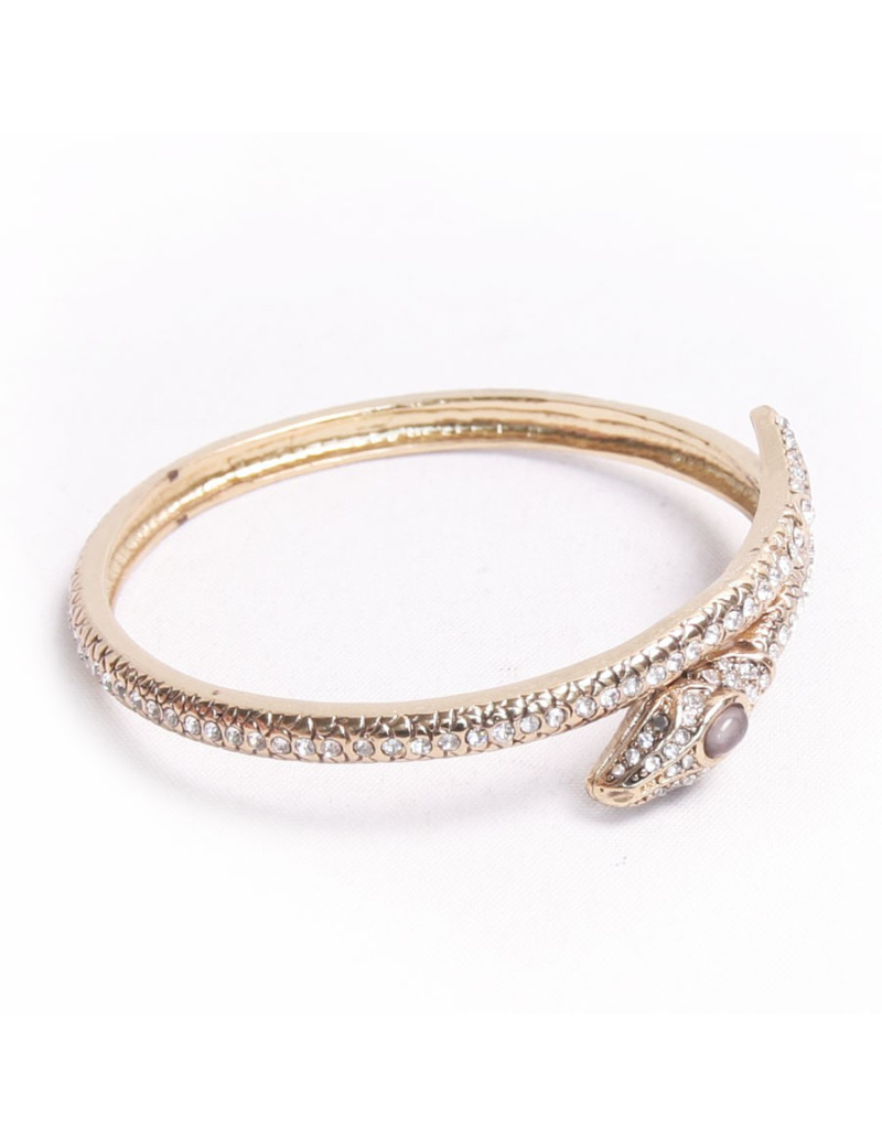 Bracelet serpent avec brillants sans marque