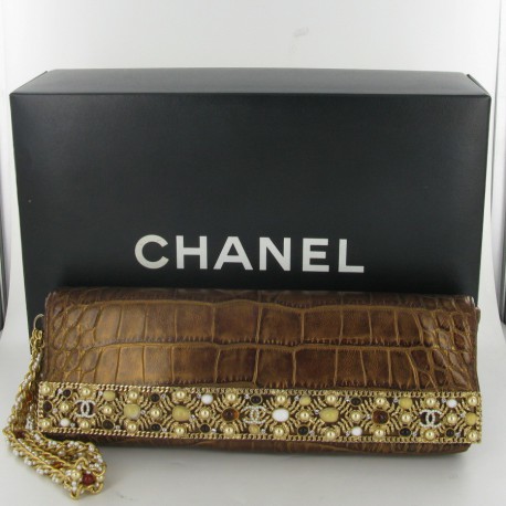 Couture crocodile CHANEL wallet