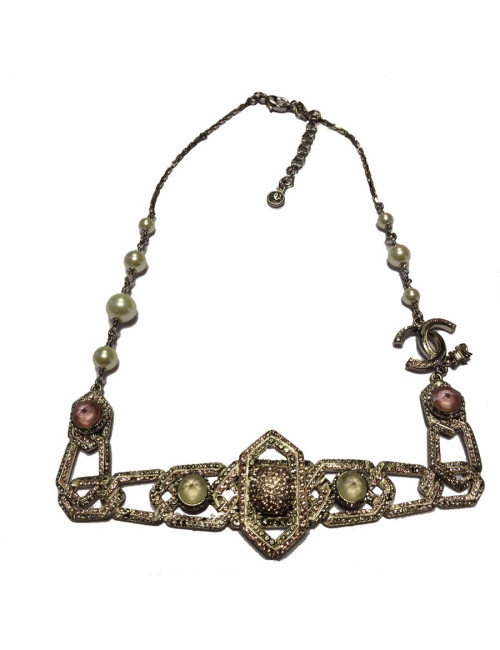 Collier CHANEL esprit "Art Déco"