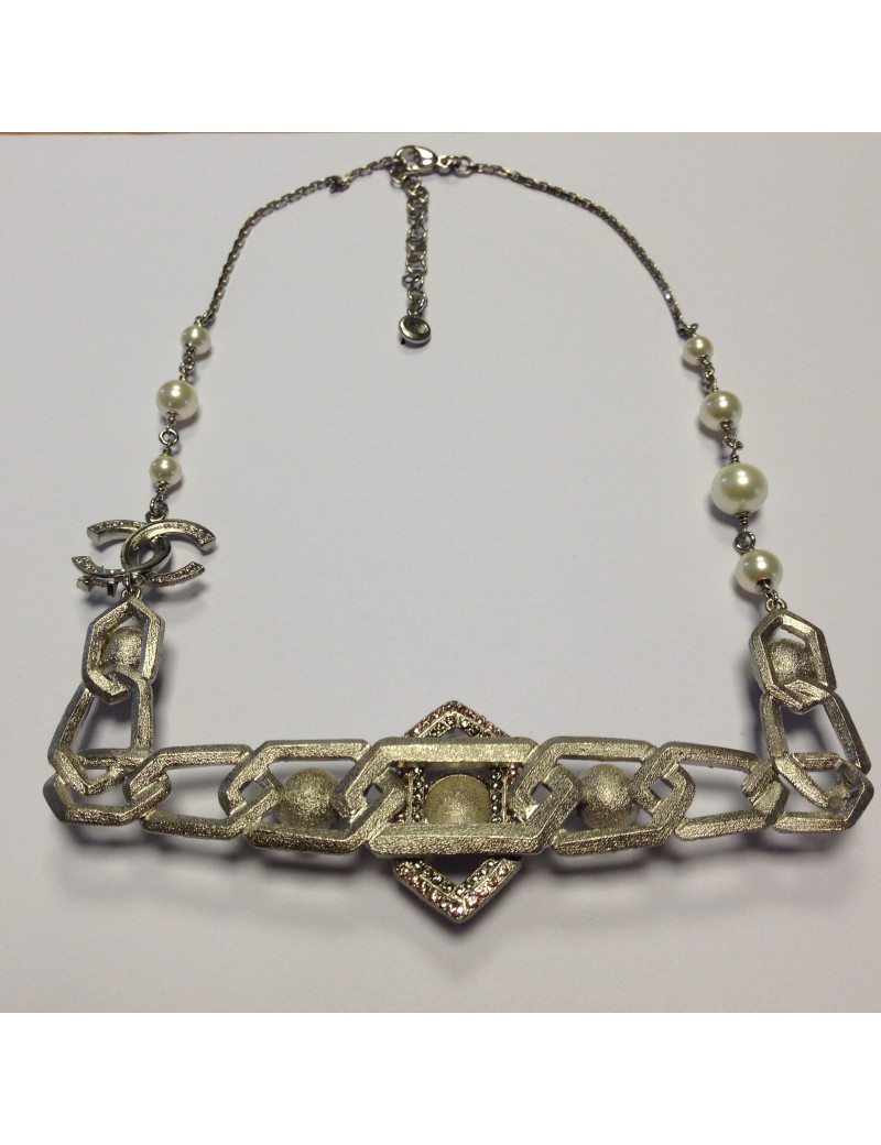 Collier CHANEL esprit "Art Déco"