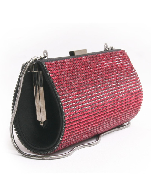 Minaudière en cristal mesh rubis SWAROVSKI