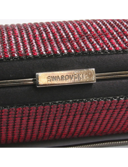 Minaudière en cristal mesh rubis SWAROVSKI