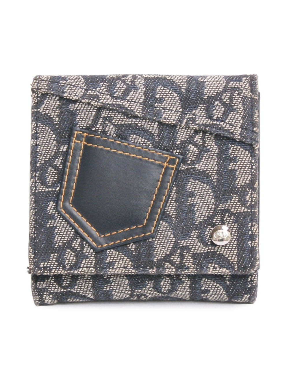 porte-monnaie DIOR monogram bleu