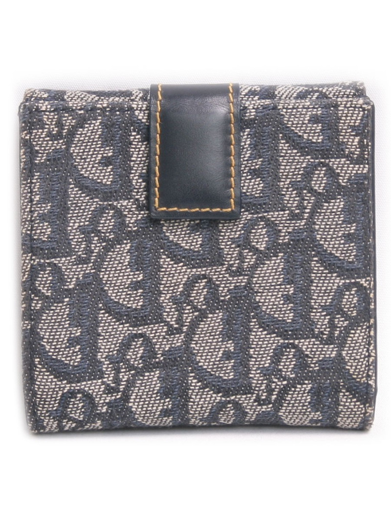 porte-monnaie DIOR monogram bleu