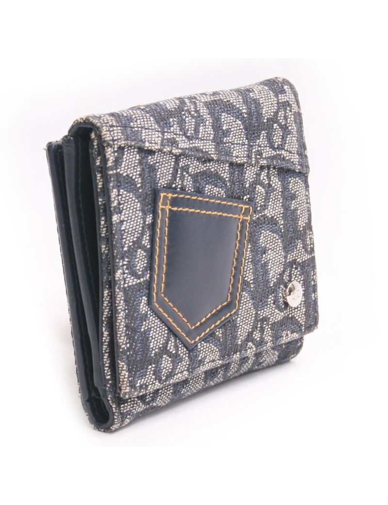 porte-monnaie DIOR monogram bleu