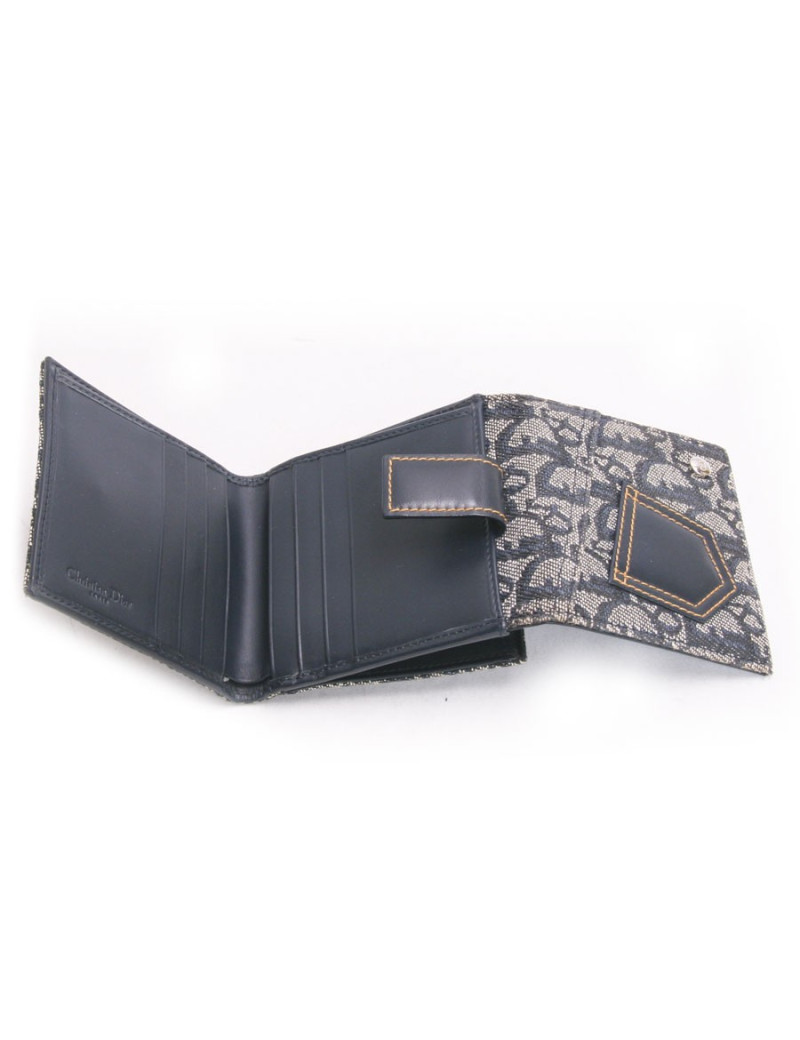 porte-monnaie DIOR monogram bleu
