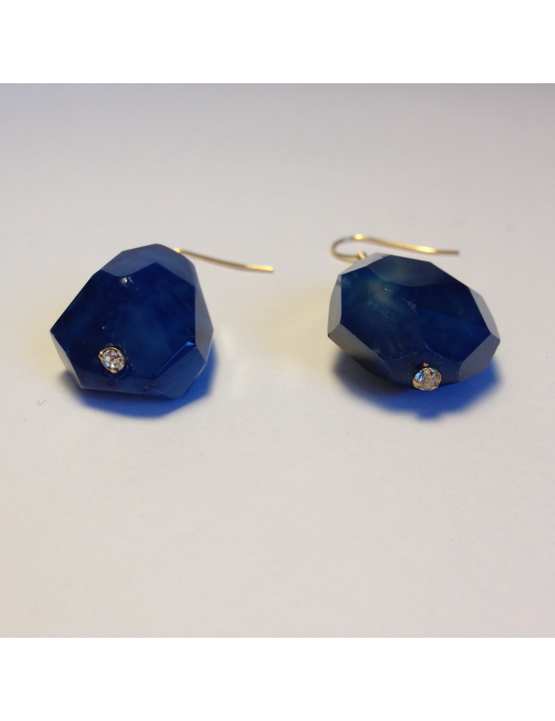 Clous MARGUERIE DE VALOIS agate bleue