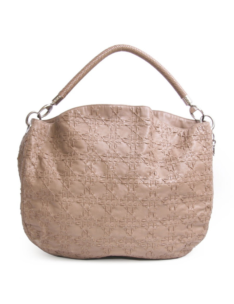 Sac DIOR cuir canage tressé gold