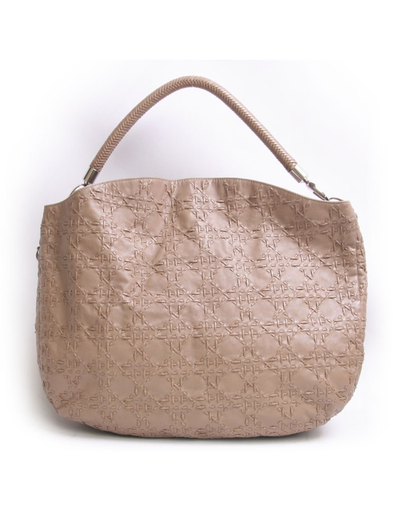 Sac DIOR cuir canage tressé gold