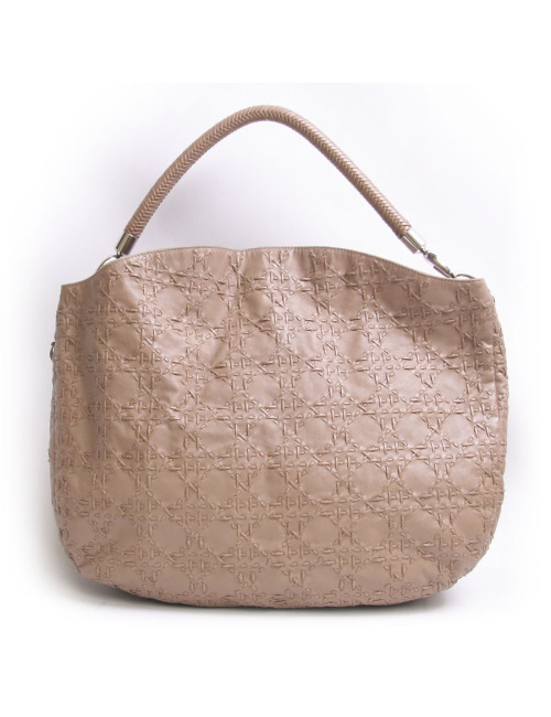 Sac DIOR cuir canage tressé gold