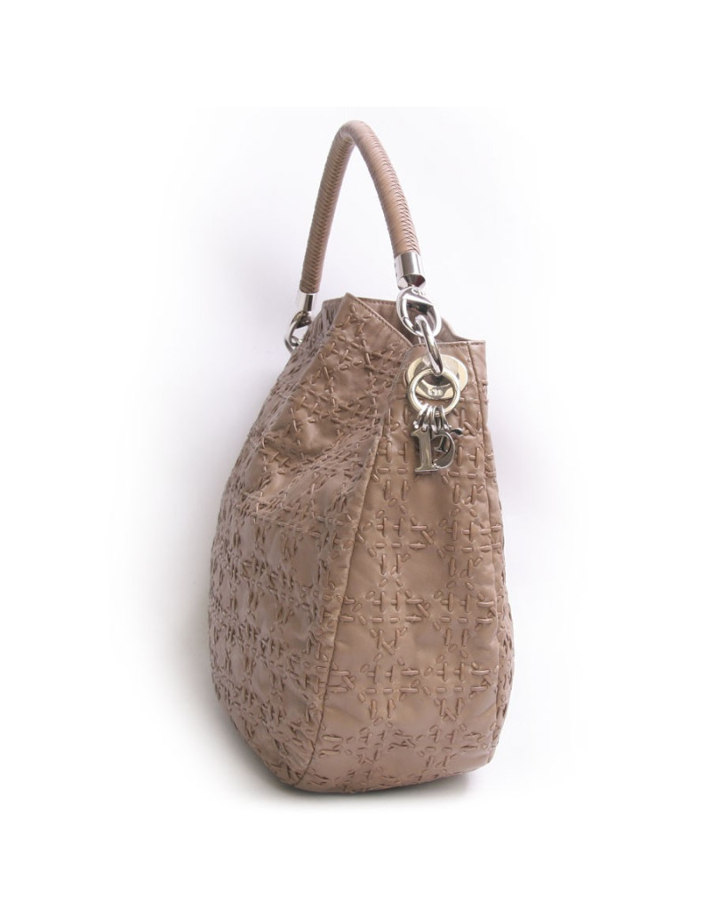Sac DIOR cuir canage tressé gold