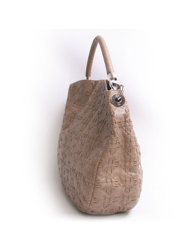 Sac DIOR cuir canage tressé gold