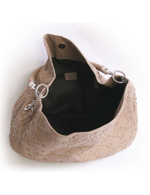 Sac DIOR cuir canage tressé gold