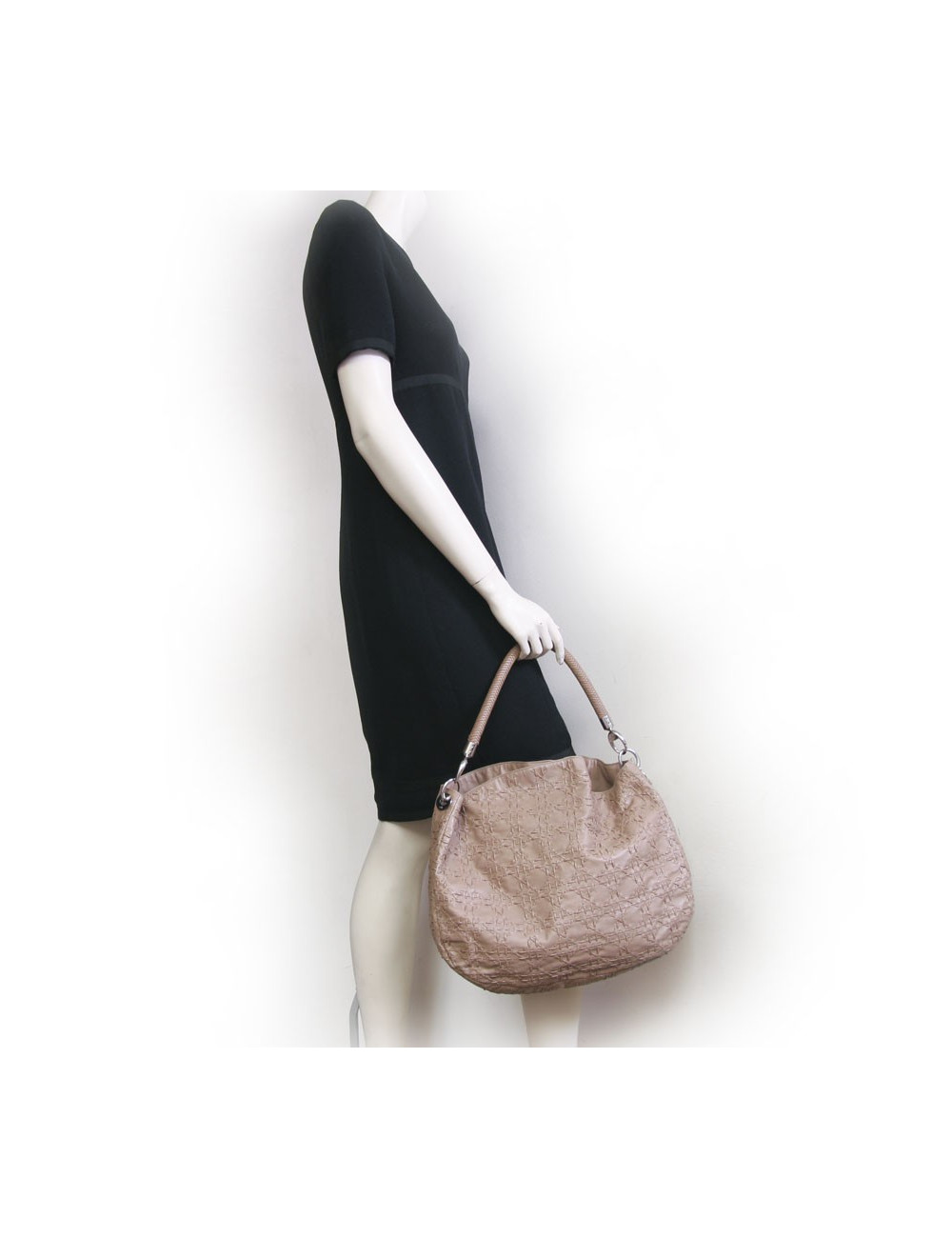 Sac DIOR cuir canage tressé gold