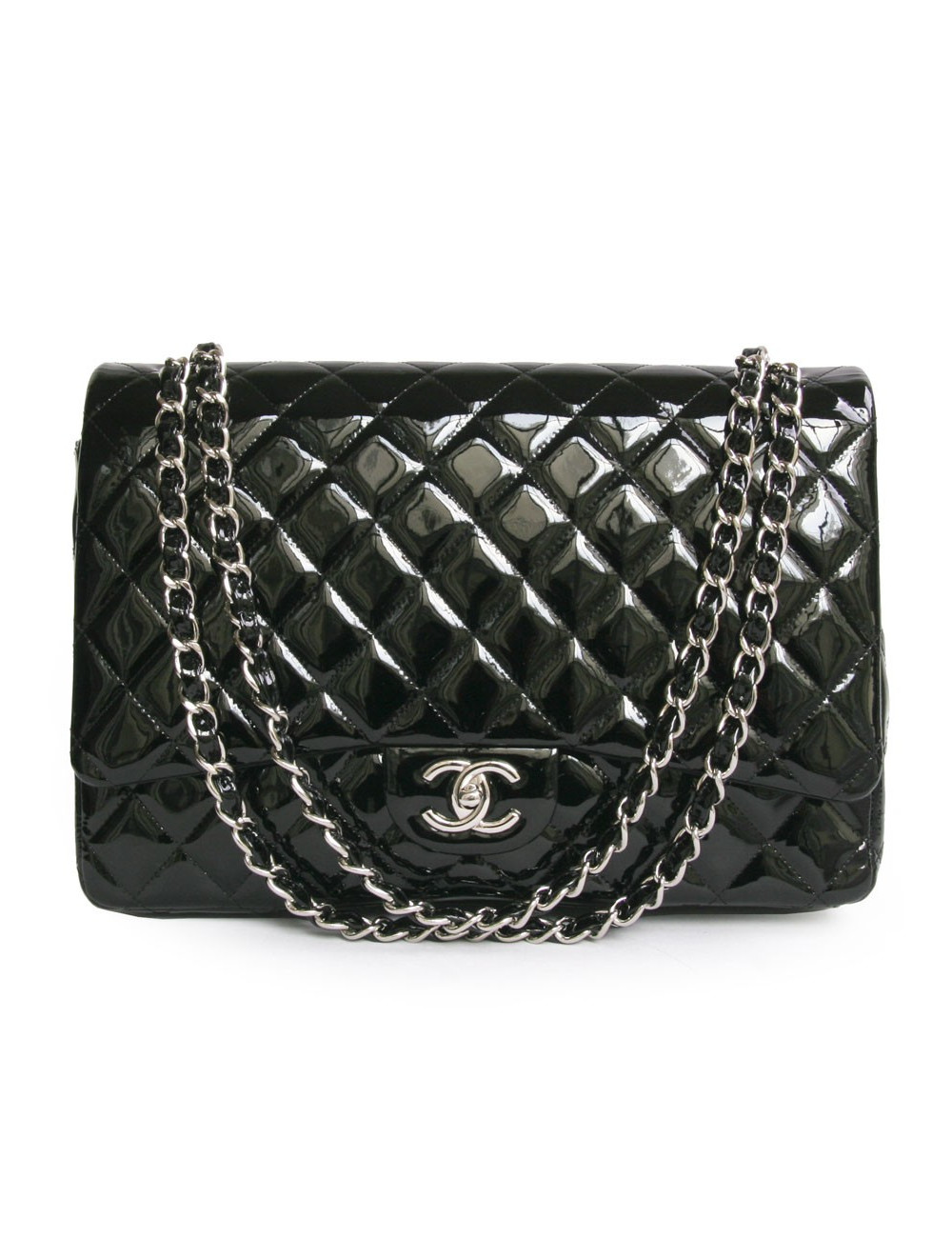 Maxi jumbo CHANEL verni noir