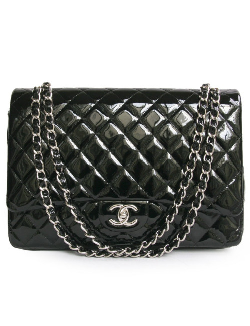 Maxi jumbo CHANEL verni noir