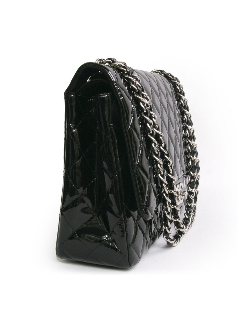 Maxi jumbo CHANEL verni noir