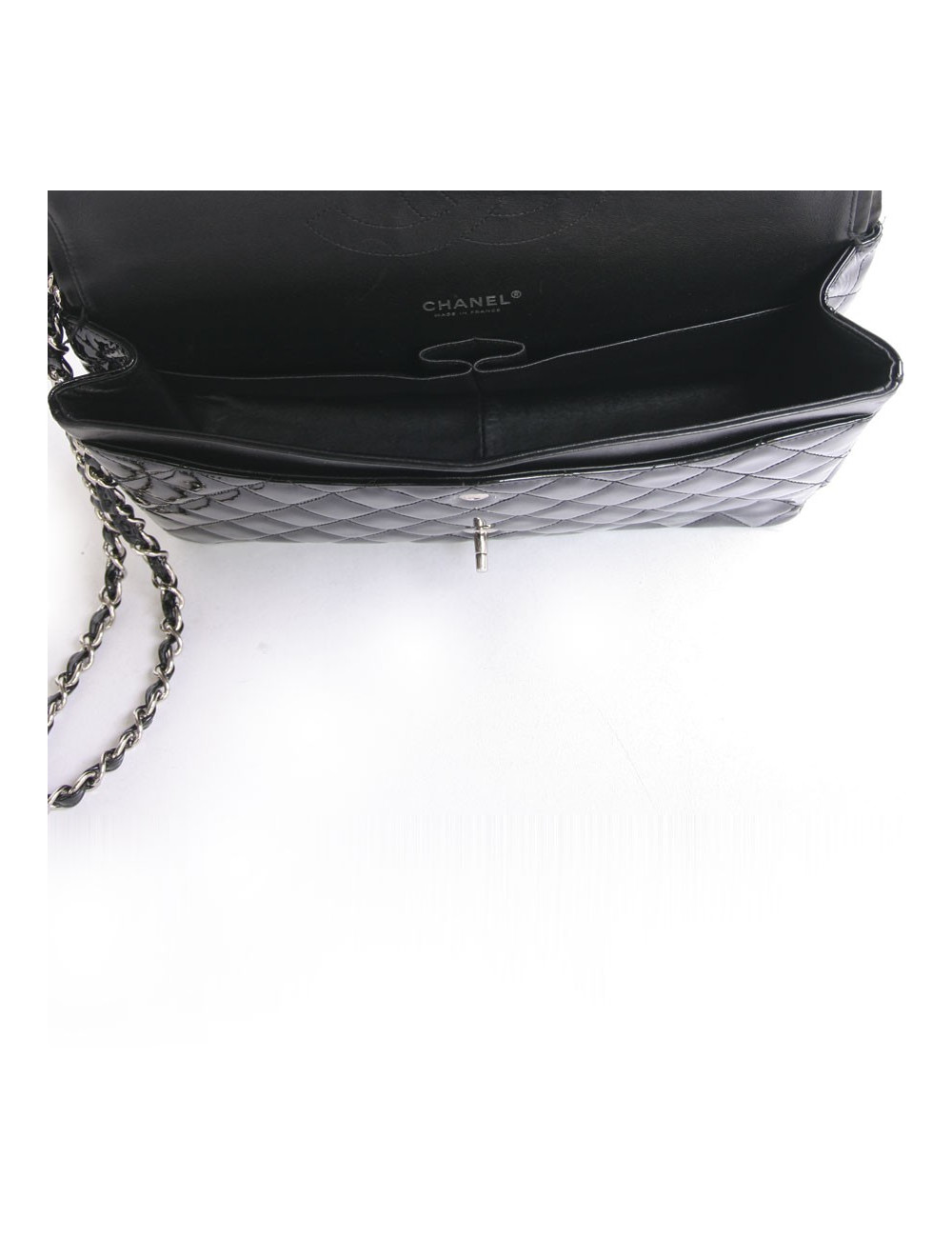 Maxi jumbo CHANEL verni noir