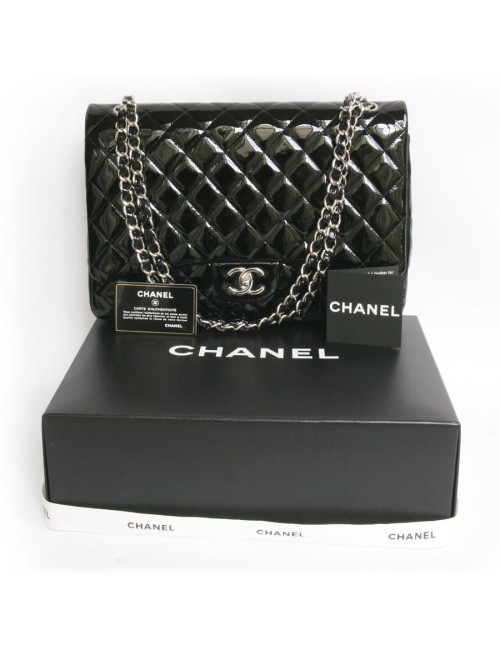Maxi jumbo CHANEL verni noir