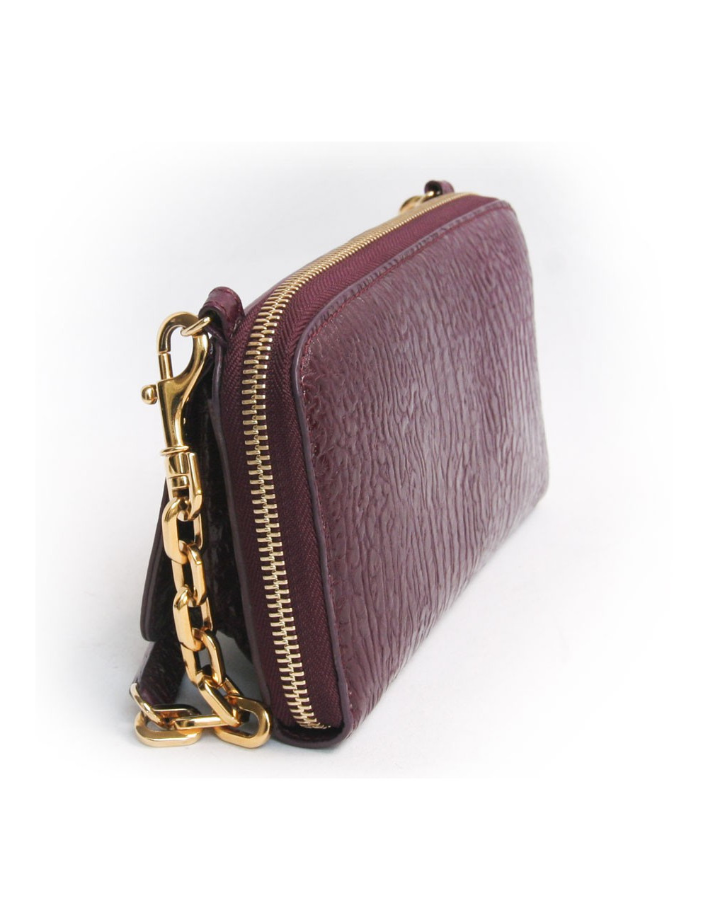 Sac pochette JIMMY CHOO lie de vin